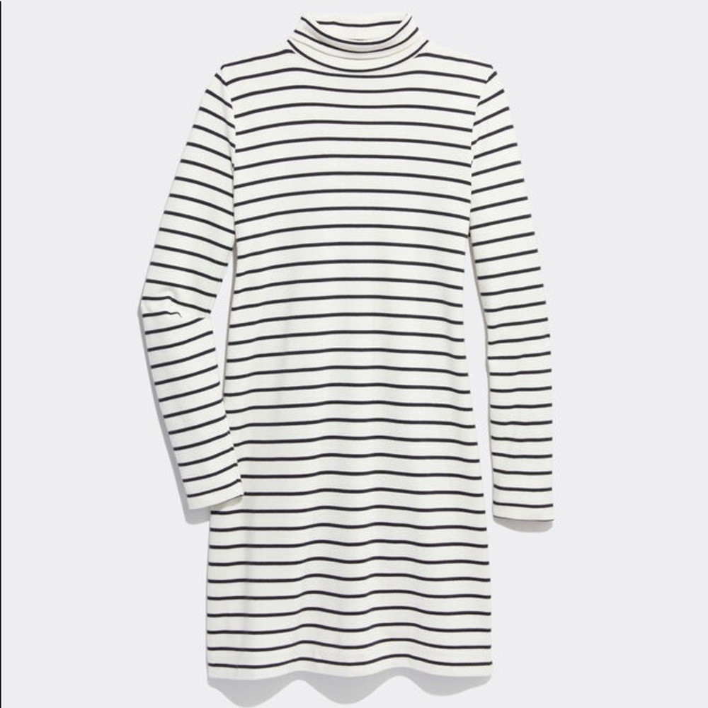 Back and white striped dress